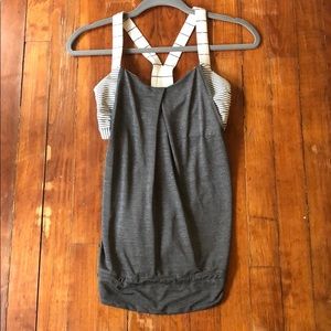 Lululemon Tank with Built-In Bra and Drawstring